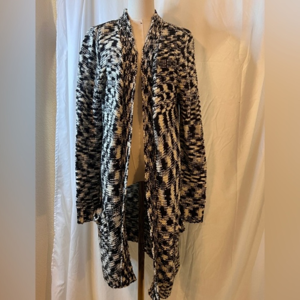 Effeci Creazioni cardigan/duster - black/white size M